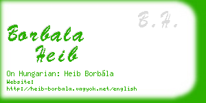 borbala heib business card
